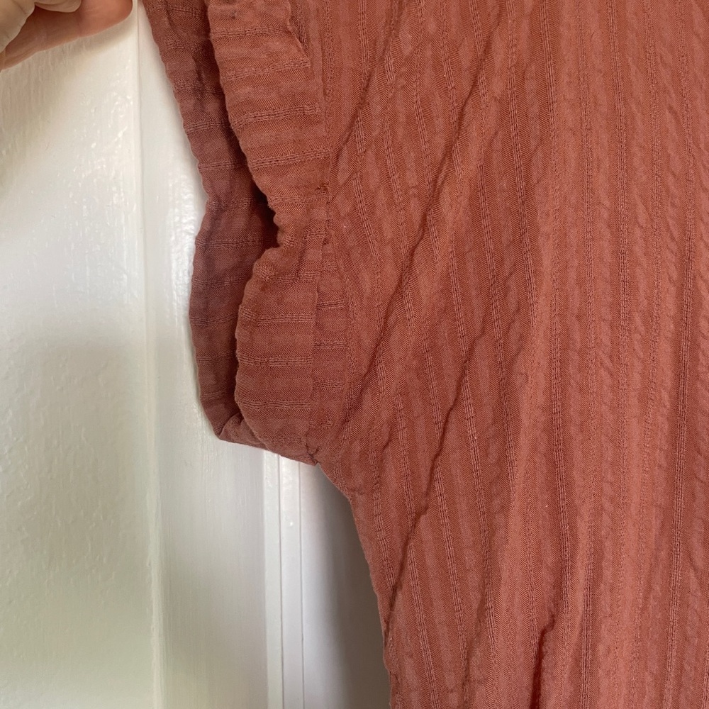 Women's Rust Button-Up Top - Picture 2 of 6